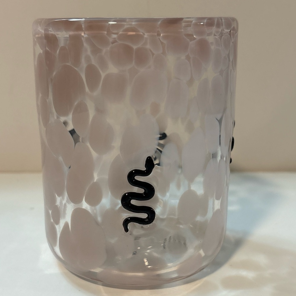 Anthropologie Mystic Icon Pink Confetti Glass Snake New In Box